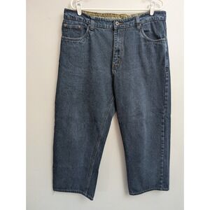 E4 Smiths Workwear Mens 38x30 Jeans Stretch Blue Boots Pants Carpenter